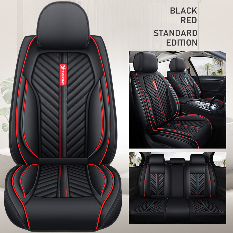 High Quality Universal Car Seat Cover Set Leather Car Seat Cushion Front And Rear Full Surround Seat Pad Car Interior Protector