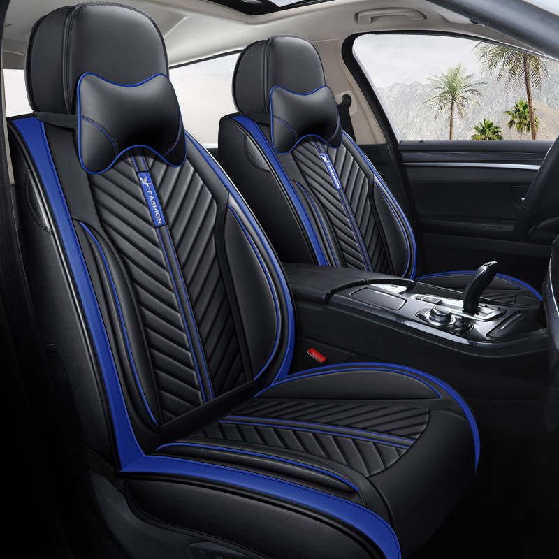 High Quality Universal Car Seat Cover Set Leather Car Seat Cushion Front And Rear Full Surround Seat Pad Car Interior Protector