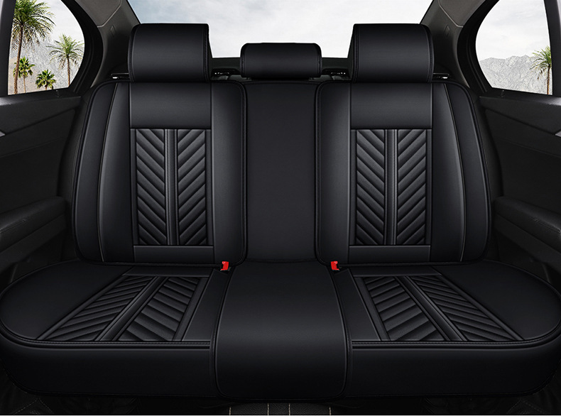 High Quality Universal Car Seat Cover Set Leather Car Seat Cushion Front And Rear Full Surround Seat Pad Car Interior Protector