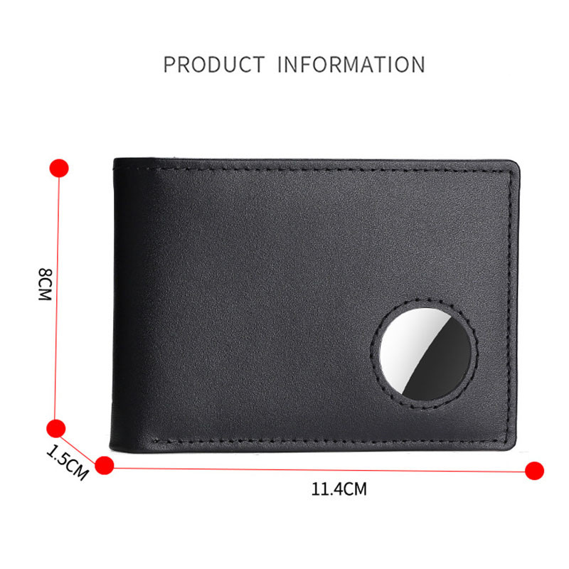 Airtag Wallet Men Minimalist RFID Blocking Men's Wallets Card Holder Money Clip Business Genuine Leather Thin Purse Clutch Bag