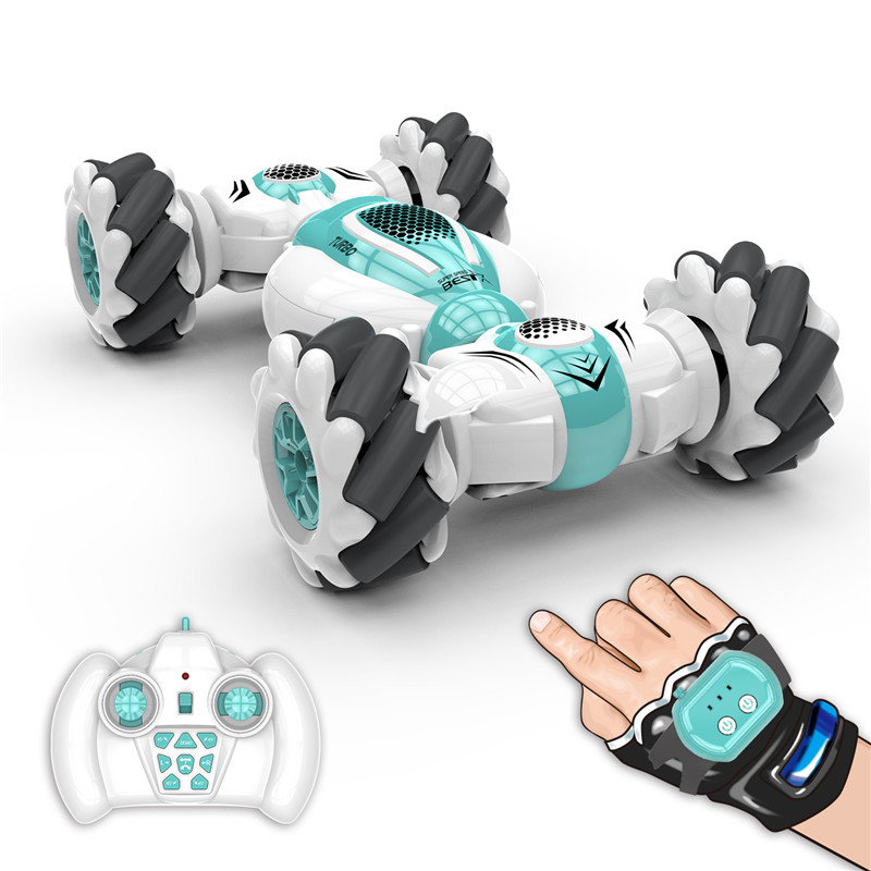 2.4GHz 4WD Mini RC Stunt Car Remote Control Watch Gesture Sensor Electric Toy RC Drift Car Rotation Gift for Kids Gifts