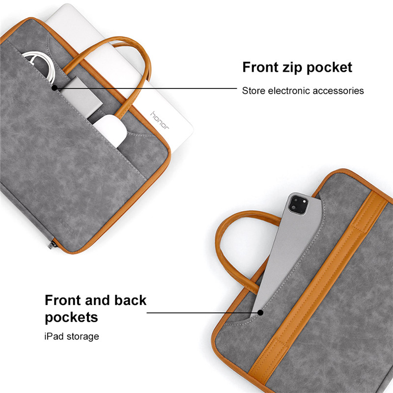 Laptop Bag 13.3 14 15 15.6 Inch Business Handbag Computer Sleeve Cover For Xiaomi Huawei Hp Lenovo MacBook Air Pro Notebook Case