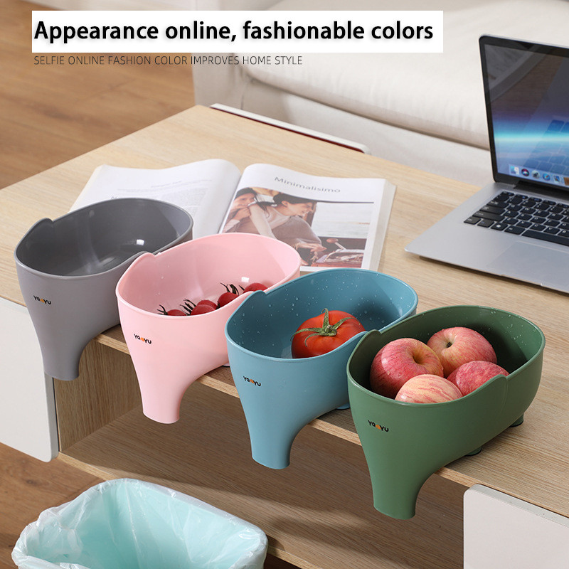 Elephant Kitchen Sink Drain Basket Vegetable Washing Basket Shelf Strainer Household Food Residue Colanders Fruit Storage Pot