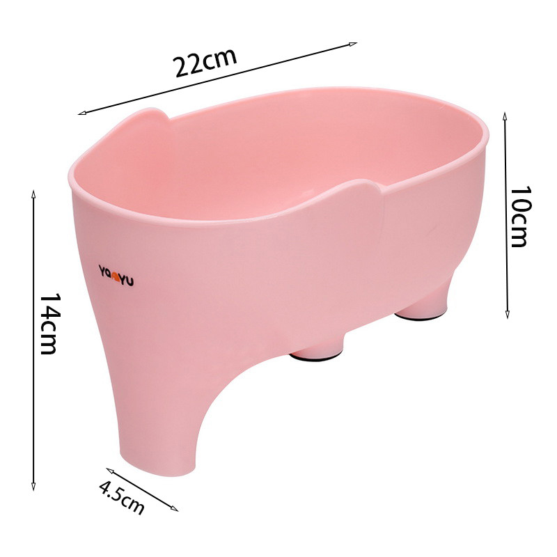 Elephant Kitchen Sink Drain Basket Vegetable Washing Basket Shelf Strainer Household Food Residue Colanders Fruit Storage Pot