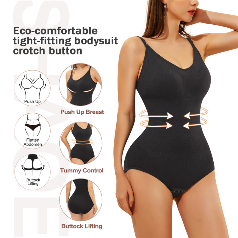 Seamless Bodyshaper Women Bodysuit Open Crotch Shapewear Postpartum Tummy Control Shapewear Slimming Underwear Jumpsuit