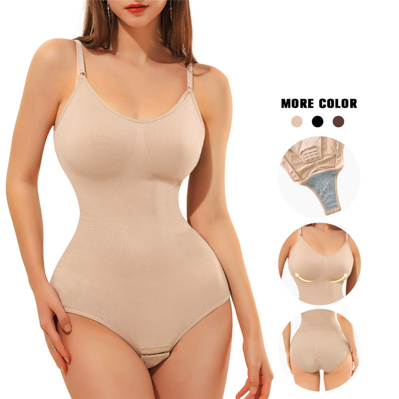 Seamless Bodyshaper Women Bodysuit Open Crotch Shapewear Postpartum Tummy Control Shapewear Slimming Underwear Jumpsuit