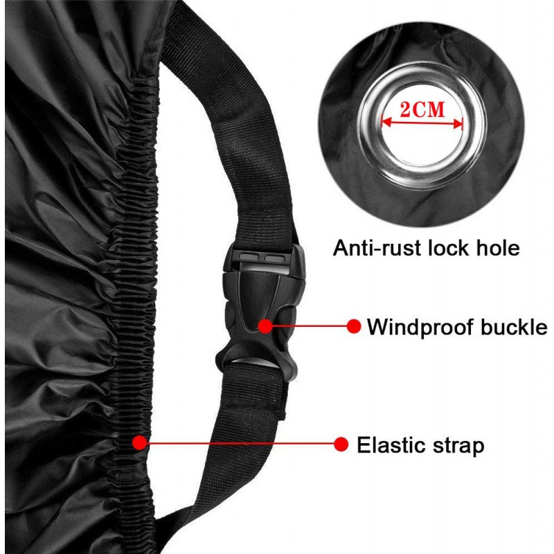 190T Outdoor Motorcycle Cover Thick Waterproof Bicycle Cover for Scooter Motorcycle Case Rain Protection Dustproof Anti UV