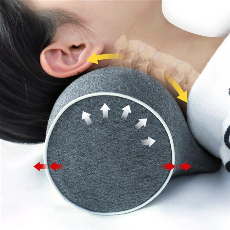 Portable Neck Pillow Slow Rebound Memory Foam Car Travel Massage Pillow Cervical Health Care Pain Release Orthopedic Pillows