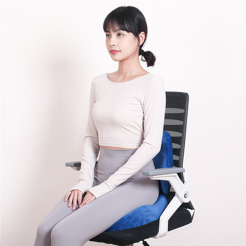 Office Chair Backrest Orthopedic Pillow Car Waist Cushion Household Support Waist Cushion Memory Cotton Pillow Core Waist Pillow