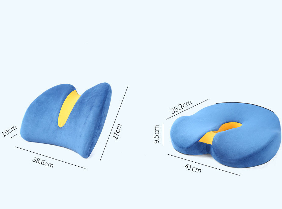 Office Chair Backrest Orthopedic Pillow Car Waist Cushion Household Support Waist Cushion Memory Cotton Pillow Core Waist Pillow