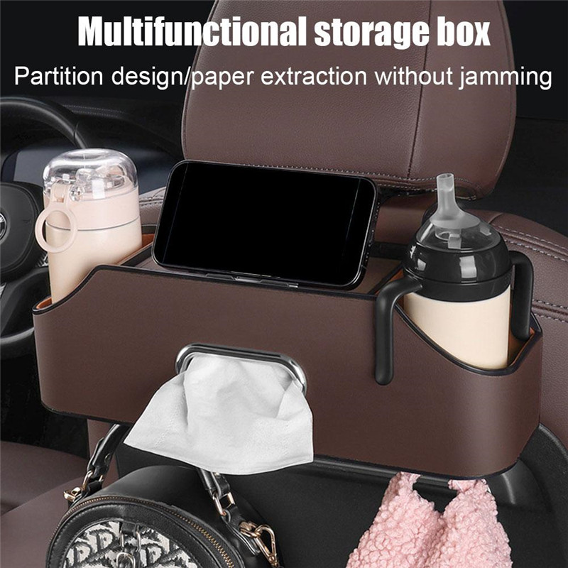 Car Seat Back Storage Box Lightweight Car Seat Back Tissue Box Universal Car Backseat Organizer Pocket for Car Seat Back Storage