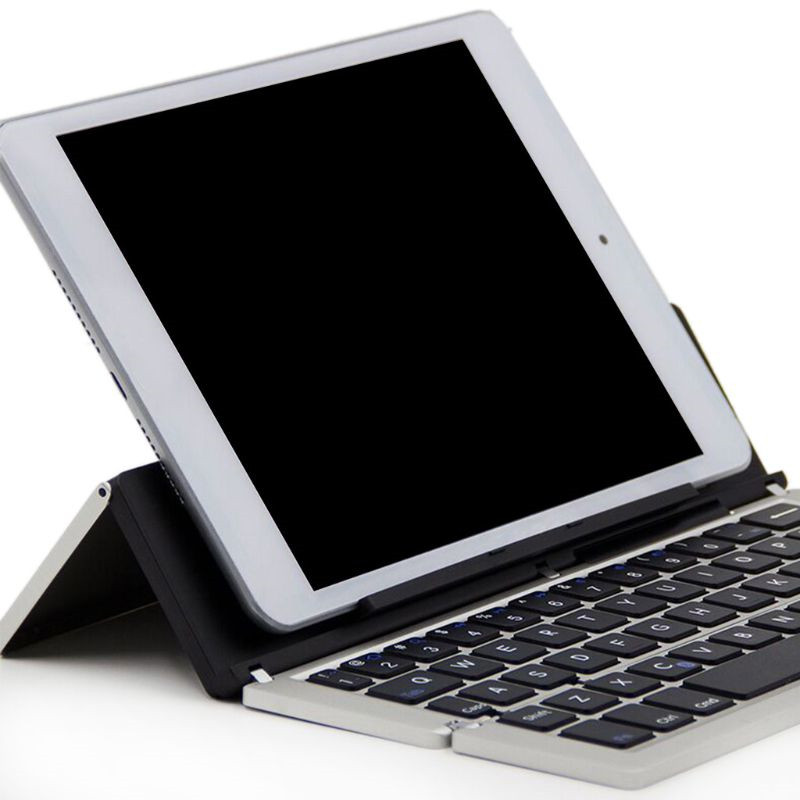 Mini Folding Keyboard Foldable Wireless Bluetooth Keyboard Rechargeable Pocket Keyboard Keypad for Phone iPad Tablet Laptops