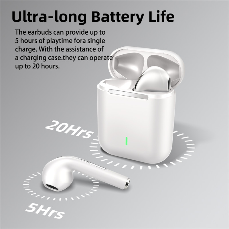 J18 Headset Wireless Earphones True Stereo Bluetooth Headphones Sport Game TWS Earbuds In Ear With Mic Touch Operate Android IOS