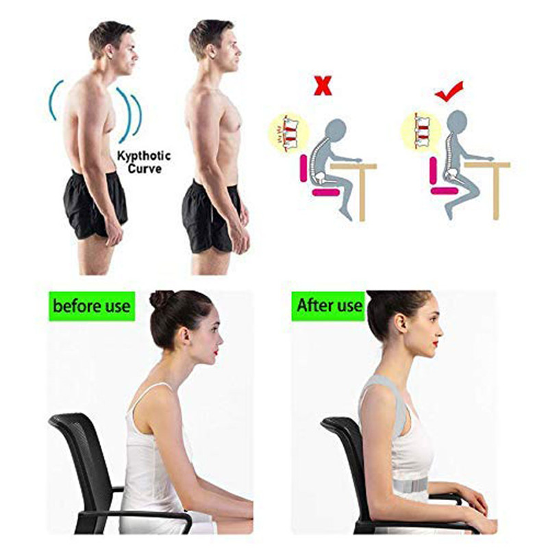 Back Posture Corrector Therapy Corset Spine Support Belt Lumbar Humpback Posture Correction Bandage For Men Women Kid