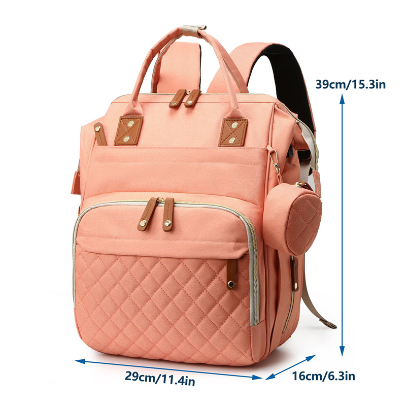 Mummy Backpack With Small Bag Bottle Storage Bag Diaper Pouch Waterpoof Large Capacity Maternity Bags Mom Bag Baby Stroller Bags