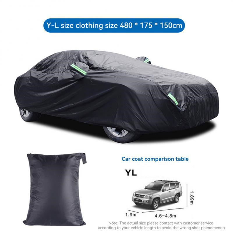 Full Car Cover Indoor Outdoor Sunscreen Heat Sun UV Protection Dustproof Anti-UV Sedan SUV Coat Universal Car Styling Protector