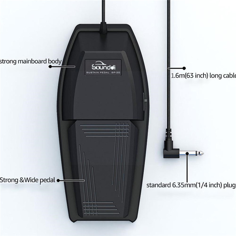Universal Sustain Pedal MIDI Piano Keyboard Roland Electronic Piano Electronic Keyboard Sustain Musical Instrument Accessories