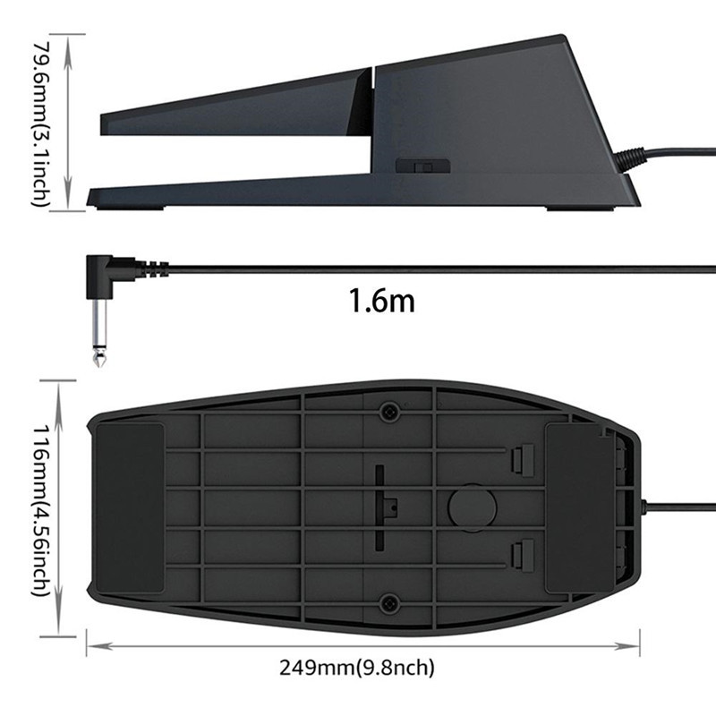 Universal Sustain Pedal MIDI Piano Keyboard Roland Electronic Piano Electronic Keyboard Sustain Musical Instrument Accessories