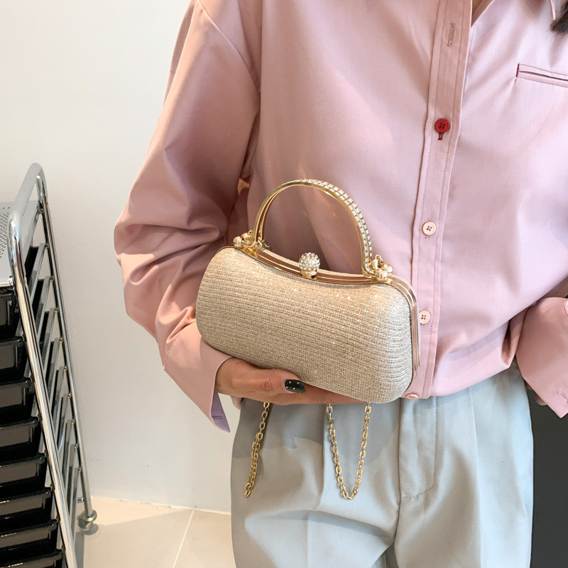 Women Fashion Diamond Evening Bag Luxury Handbag Elegent Chain Shoulder Crossbody Bag Wedding Party Clutch Bags Tote Pouch