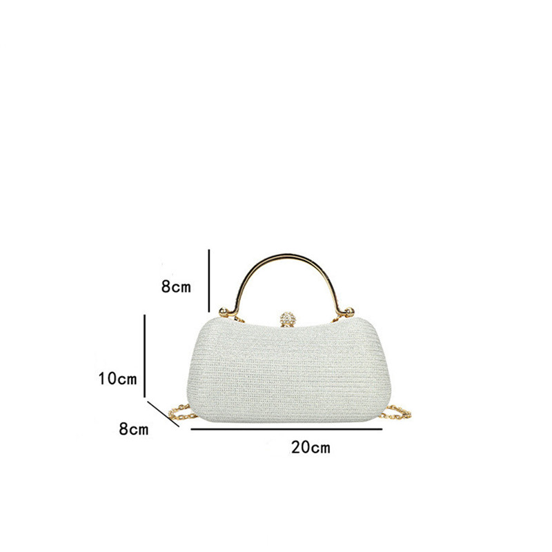 Women Fashion Diamond Evening Bag Luxury Handbag Elegent Chain Shoulder Crossbody Bag Wedding Party Clutch Bags Tote Pouch