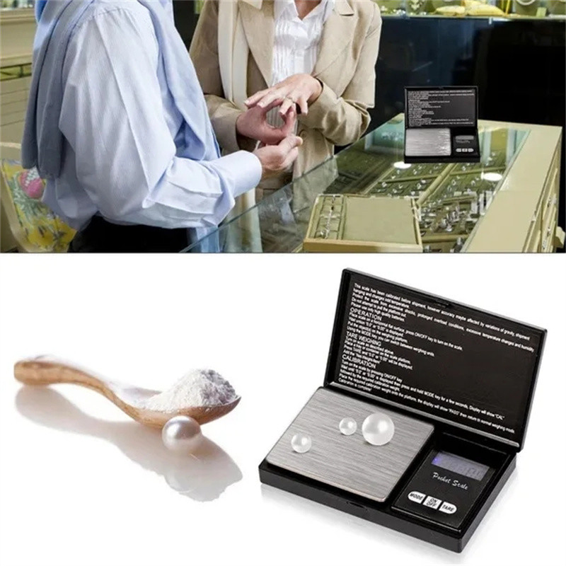 Jewelry Mini Stainless Steel Electronic Scale Digital Pocket Scale Gold Gram Balance Weight Scale Portable Pocket Scale