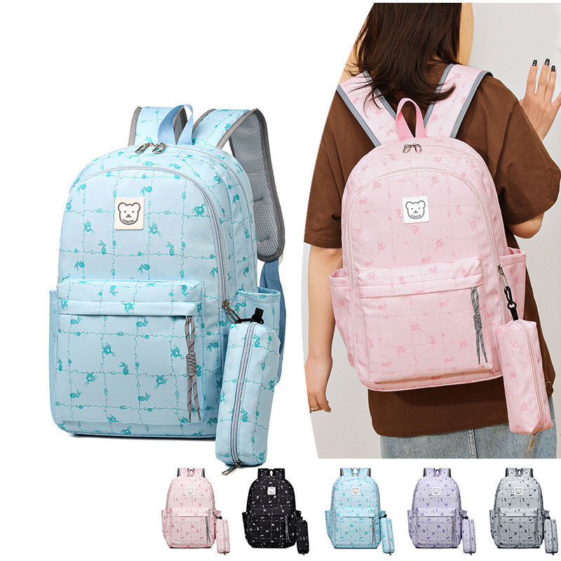 Fashion Printing Cartoon School Bags for Girls Kids Backpack Kawaii Primary Cute Schoolbag Book Bag Casual Travel Rucksack