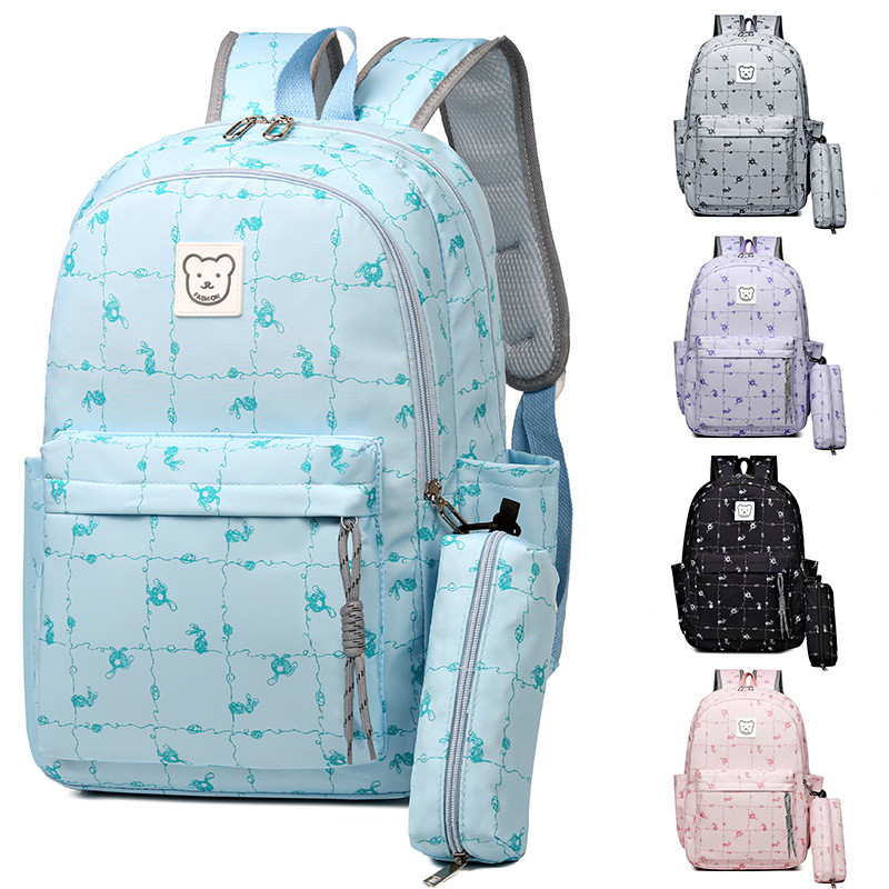 Fashion Printing Cartoon School Bags for Girls Kids Backpack Kawaii Primary Cute Schoolbag Book Bag Casual Travel Rucksack