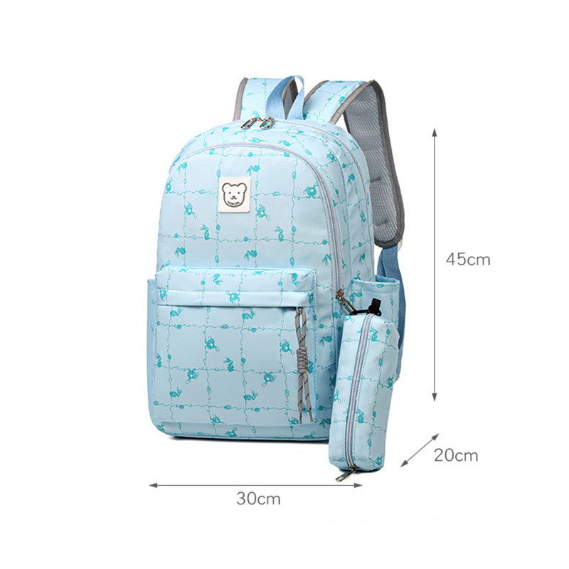 Fashion Printing Cartoon School Bags for Girls Kids Backpack Kawaii Primary Cute Schoolbag Book Bag Casual Travel Rucksack