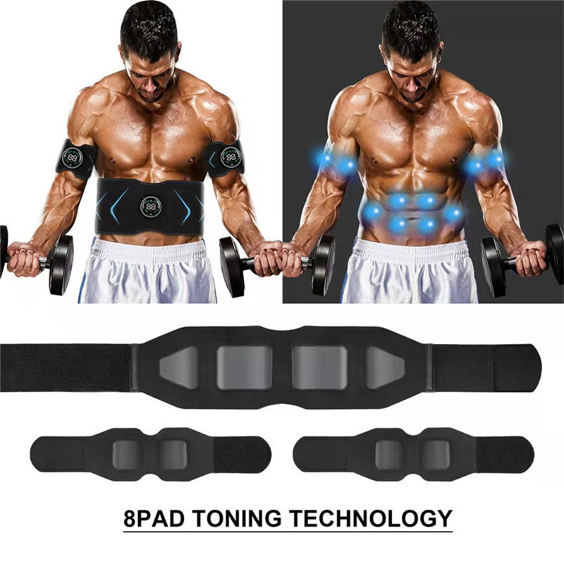 Body Slimming Belt EMS Electric Abdominal Waist Band Smart Abdomen Muscle Stimulator Abs Trainer Fitness Lose Weight Fat Burn