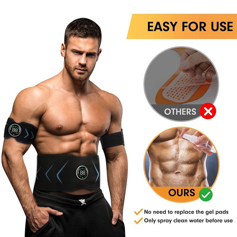 Body Slimming Belt EMS Electric Abdominal Waist Band Smart Abdomen Muscle Stimulator Abs Trainer Fitness Lose Weight Fat Burn