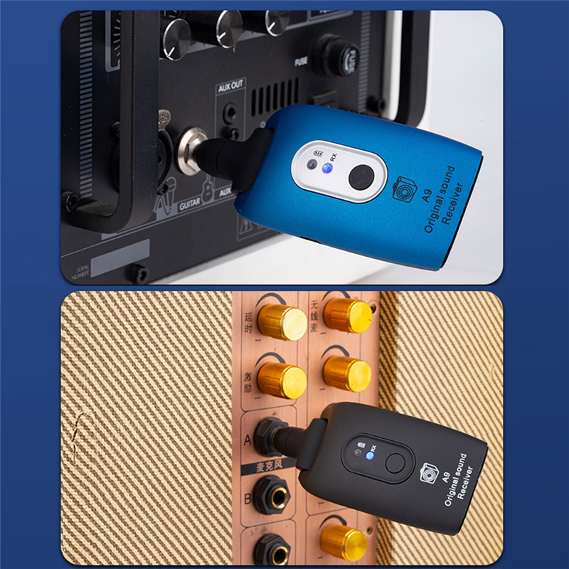 2.4GHz Electric Guitar Wireless Pickup Rechargeable Guitar Wireless Transmitter Receiver Max 30M Transmission for Guitar Bass