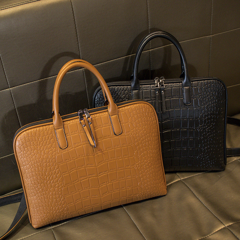 PU Leather Laptop Briefcases 14 15 15.6 inch Handbag For Macbook Air Pro 13.3 15.4 Case Laptop Bag Women Shoulder Office Bags