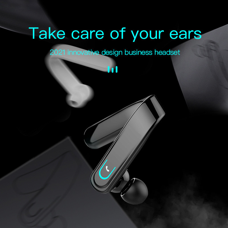 Single Ear Stereo Earphone In-ear Long Standby In-ear Business Bluetooth Headset With Mic Hands-free Driving Earbuds Headphone