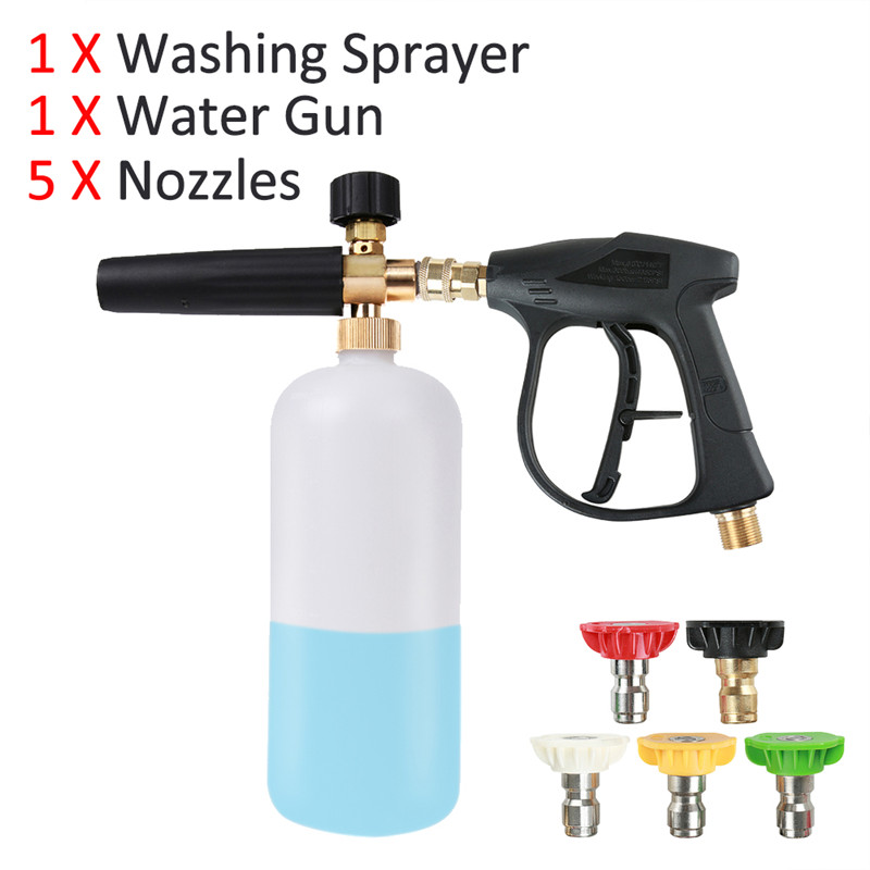 High Pressure Soap Foam Lance Car Wash Pressure Washers Soap Foam Washing Deep Cleaning Sprayer Cleaning Tool  Car Accessories