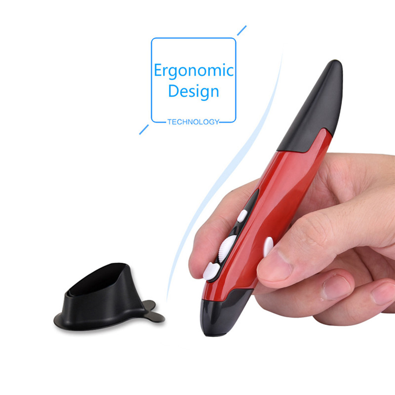 Creative Vertical Pen Stylus Mouse 2.4GHz USB Wireless Mouse Light Pen Air Mouse for Laptop Desktop Tablet Office Mouse Pen