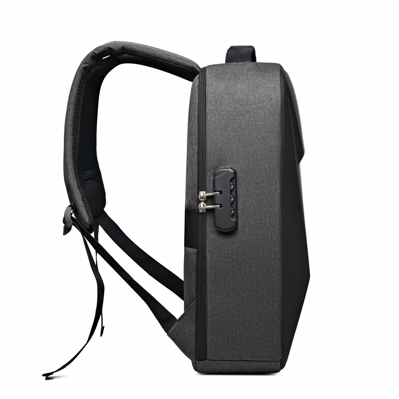 New Men's Business Backpack Fashion Leisure Hard Case Laptop Bag Lightweight Travel Large Capacity Commuting Backpacks