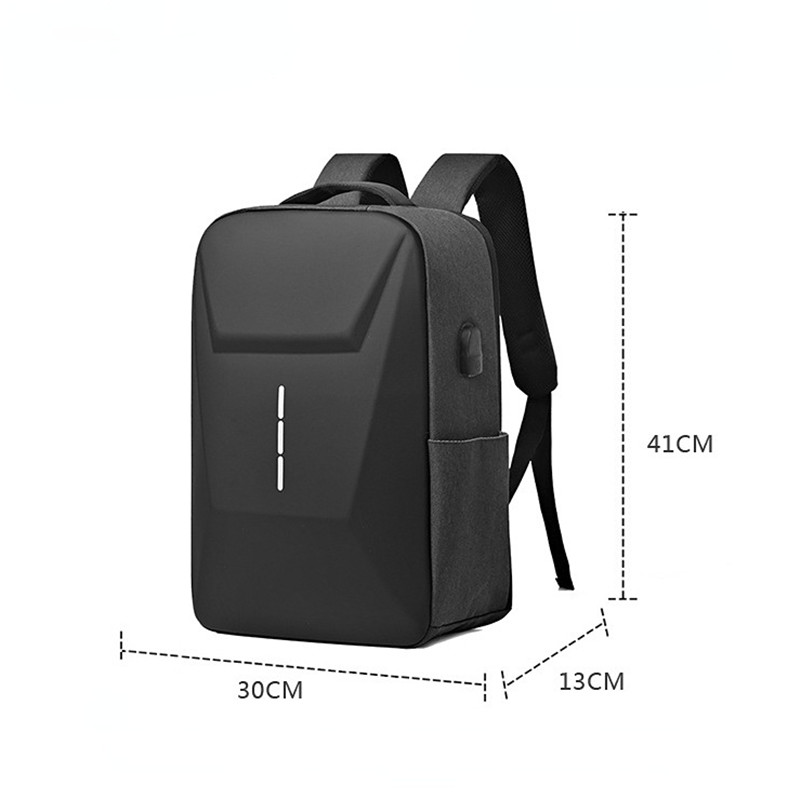New Men's Business Backpack Fashion Leisure Hard Case Laptop Bag Lightweight Travel Large Capacity Commuting Backpacks