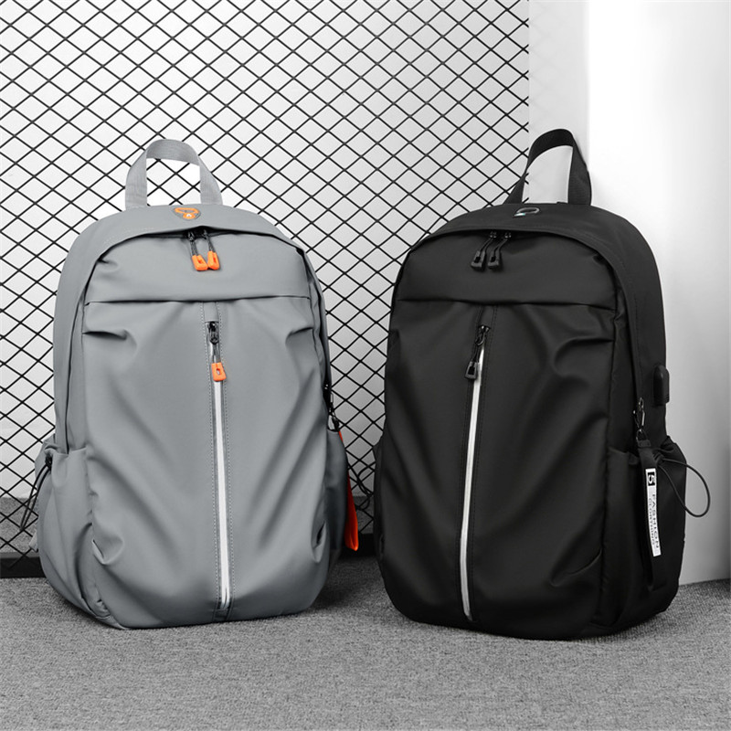 Fashion Waterproof Travel Men's Backpack Large Capacity College Students Backpack Schoolbag Business USB Charging Laptop Bag