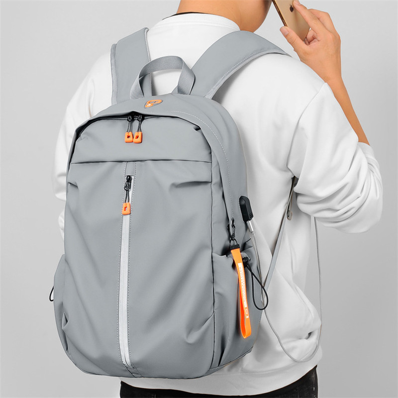 Fashion Waterproof Travel Men's Backpack Large Capacity College Students Backpack Schoolbag Business USB Charging Laptop Bag