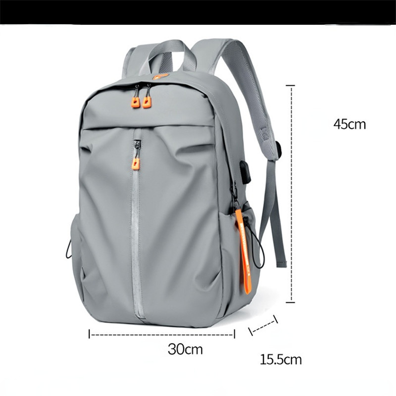 Fashion Waterproof Travel Men's Backpack Large Capacity College Students Backpack Schoolbag Business USB Charging Laptop Bag