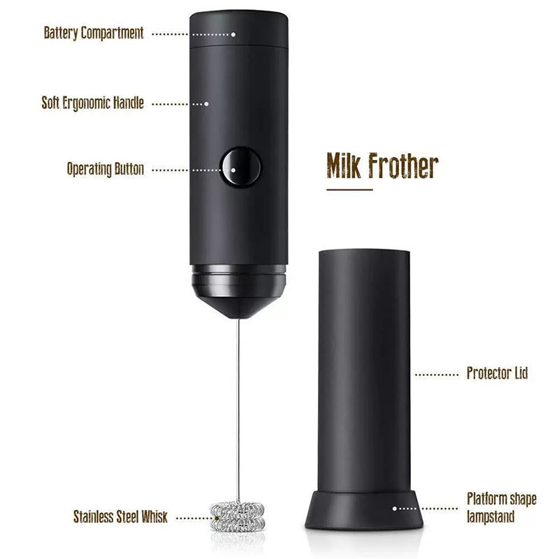 Handheld Electric Egg Beater Mini Foamer Milk Frother Bubbler Coffee Milk Tea  Blender Kitchen Stirrer Cooking Tool