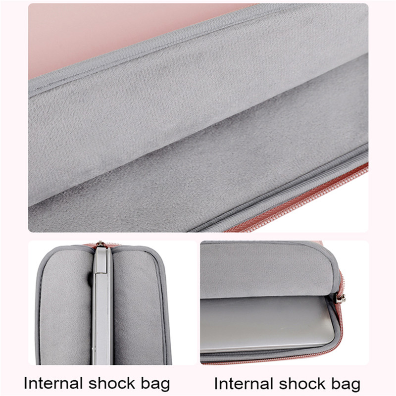 Laptop Sleeve Bag 13 13.3 14 15.6 For DELL Xiaomi Huawei Notebook Pouch Carrying Case Macbook Air 13 Computer Shockproof Handbag