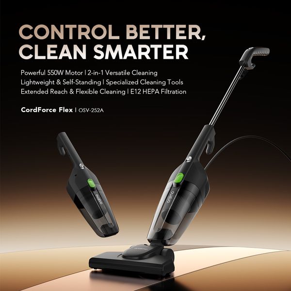 Oraimo CordForce Flex Corded 2-in-1 Stick Vacuum
