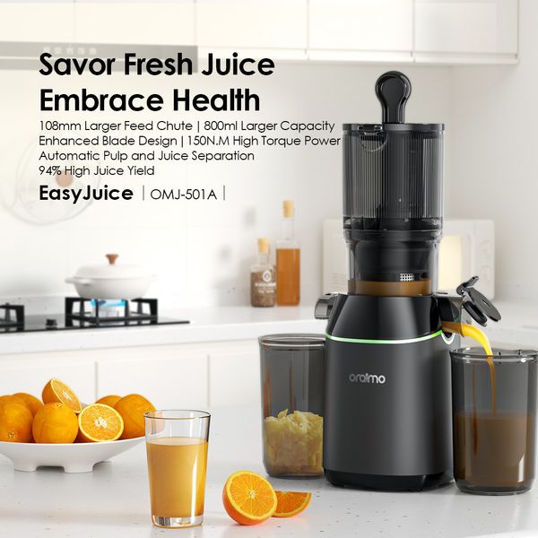 Oraimo EasyJuice 108mm Diameter 800ML Slow Juicer