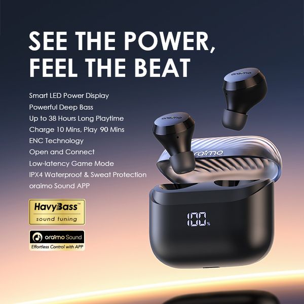 Oraimo AirBuds 4 oraimo AirBuds 4 ENC Wireless Earbuds