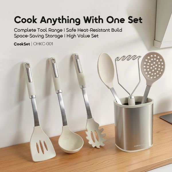 Oraimo CookSet FDA-Certified Food-Grade Silicone Utensil Sets