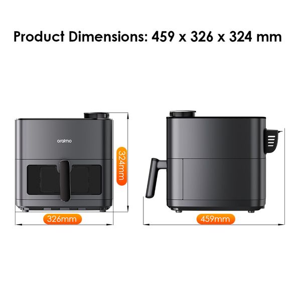 Oraimo NutriFry Max 8L 2000W Air Fryer