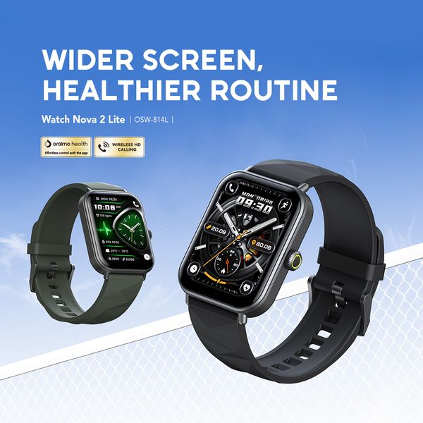Oraimo Watch Nova 2 Lite 1.93'' AMOLED Full Touch Color Screen Smart Watch