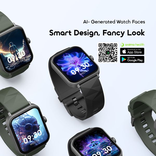 Oraimo Watch Nova 2 Lite 1.93'' AMOLED Full Touch Color Screen Smart Watch