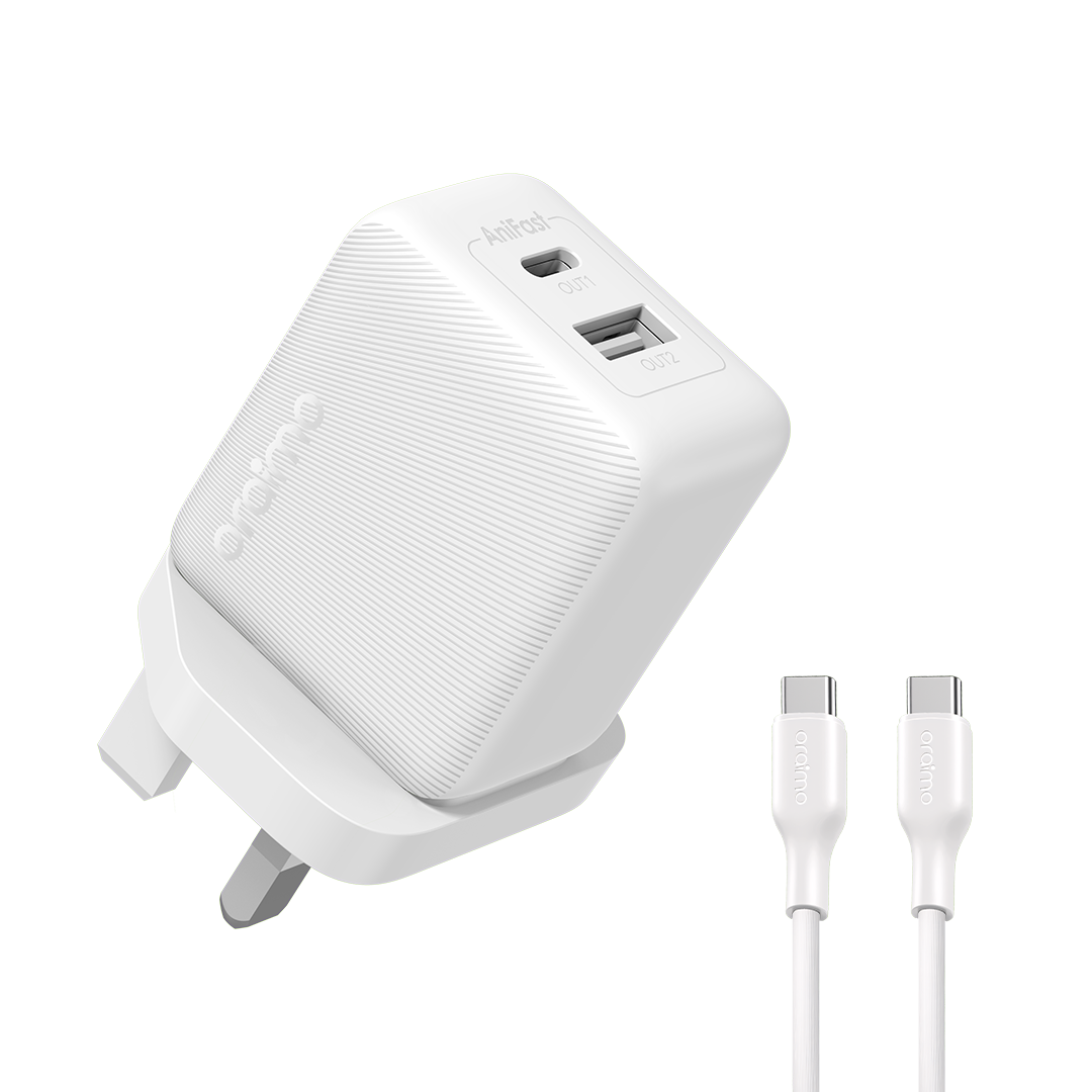 Oraimo PowerCube 201 UK Type Plug 20W Charger Kit